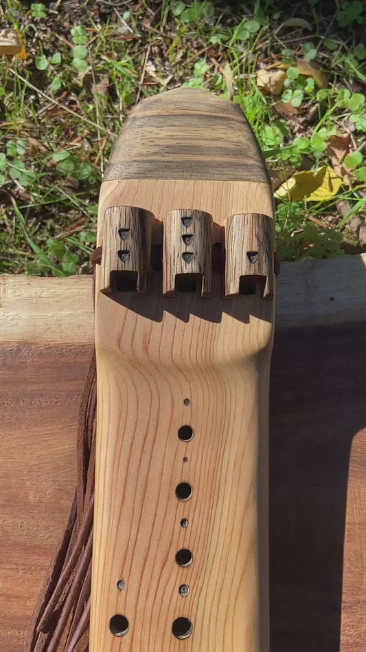 Eb Minor Triple Drone Flute Backpacker