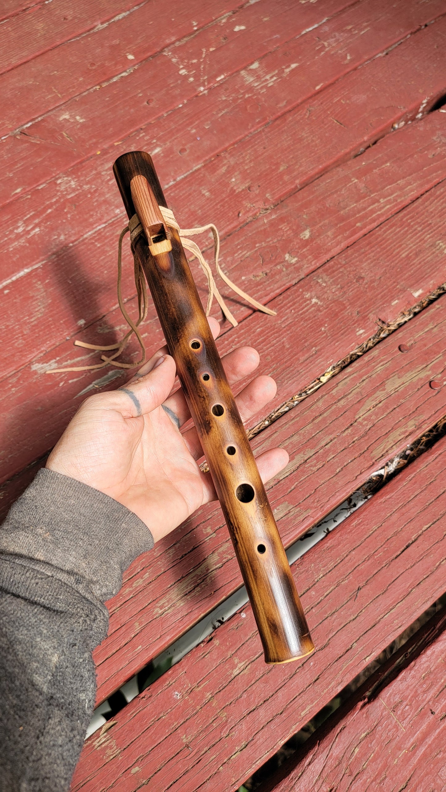 C Hijaz RAW Bamboo Flute