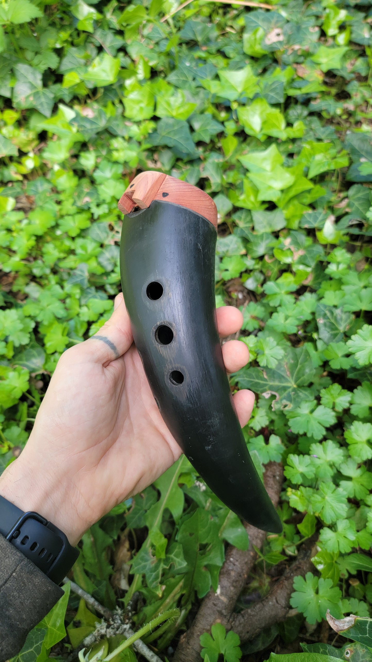 Cow Horn Ocarina E⁵ Minor