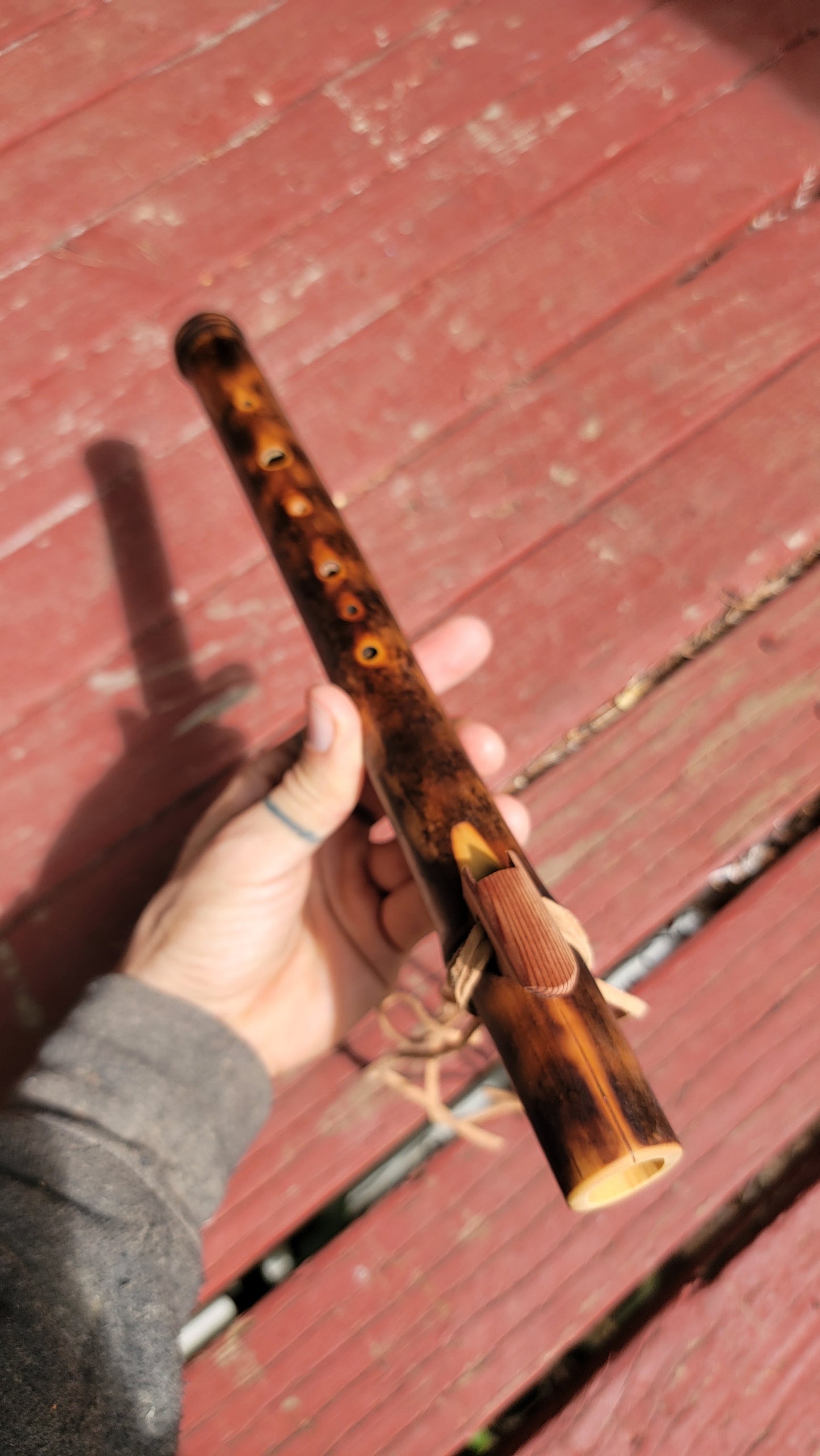 B Hijaz RAW Bamboo Flute