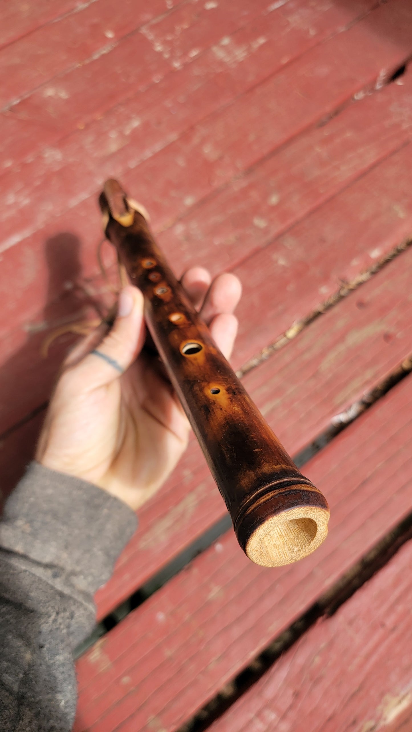 B Hijaz RAW Bamboo Flute
